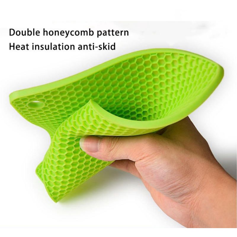 Tatakan Panci Gelas Anti Panas Tatakan Piring Tebal Silicon Anti Slip Multifungsi