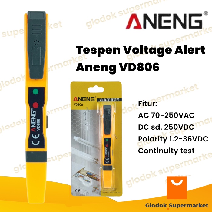 Testpen AC Non Contact Aneng Tespen Voltage Alert Tester VD806