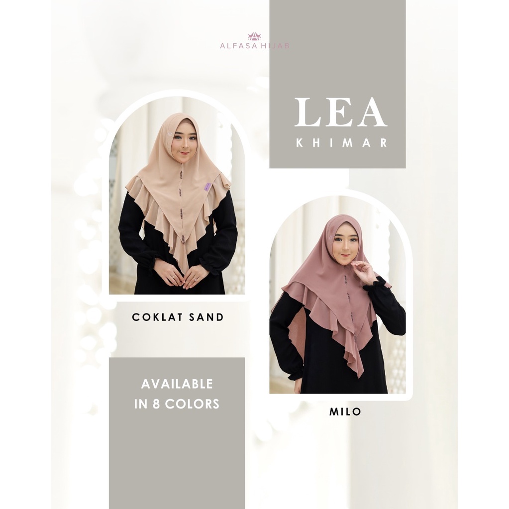 LEA KHIMAR  ALFASA HIJAB || Khimar Lea Alfasa Hijab || Ceruty Babydoll Premium || Payet Batu Swarovs