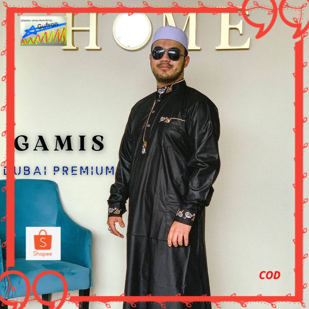 Gamis Dubai Premium | Jubah Pria | Jubah Premium | Gamis Dubai Bordir