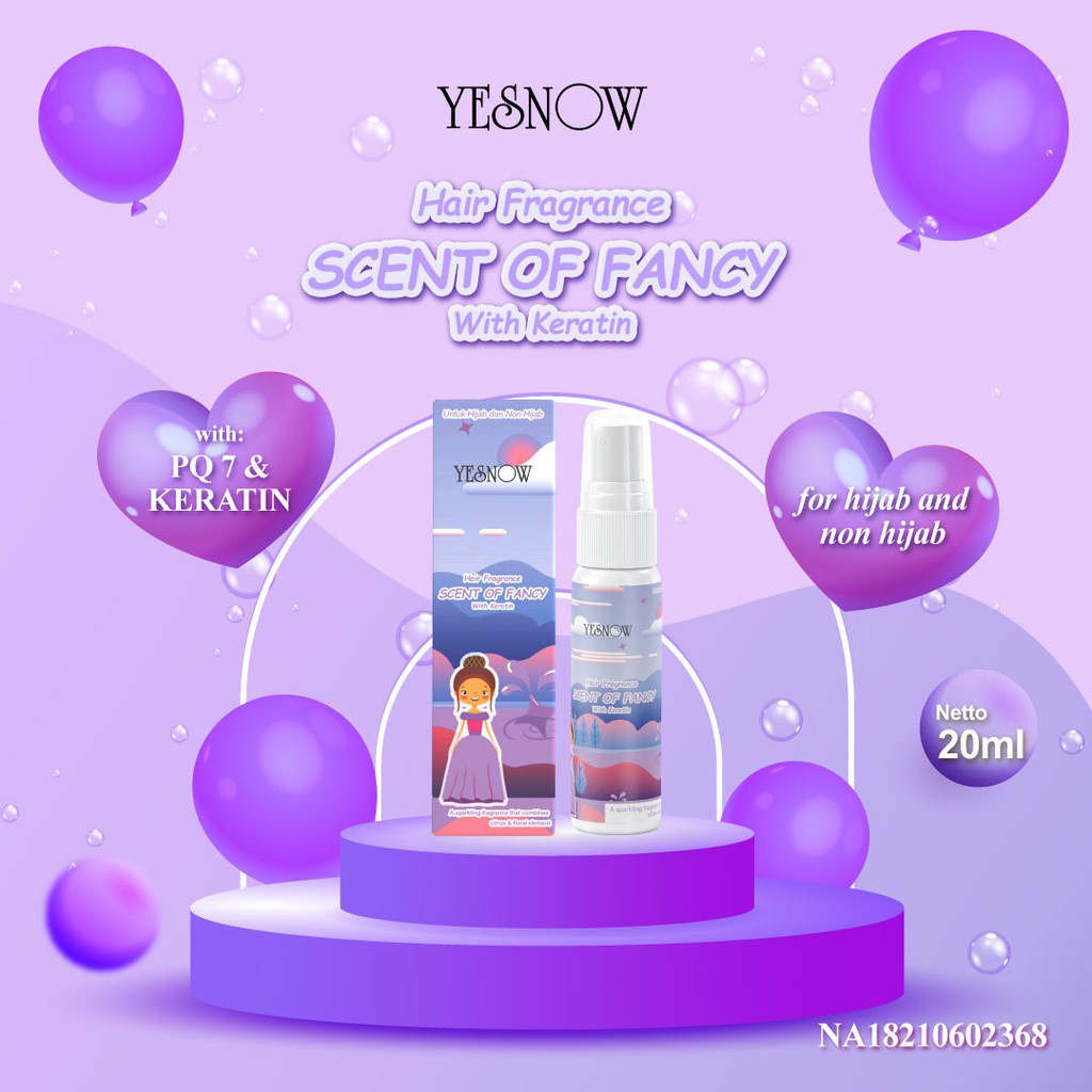 YESNOW Hair Fragrance With Keratin 20ml | Vitamin + Parfum Rambut