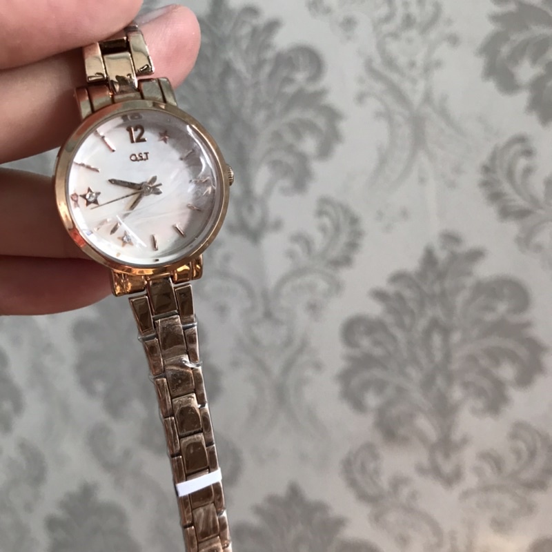 OST KOREA FEMALE WATCH jam tangan wanita merk ost korea warna rose gold