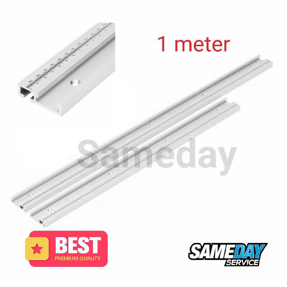 TERLARIS  Miter Track Plus Meteran 100cm T-track T-slot Track Saw Plunger Saw Table saw T Track