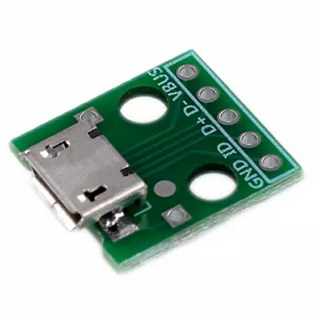 Soket micro usb ke DIP 5 pin