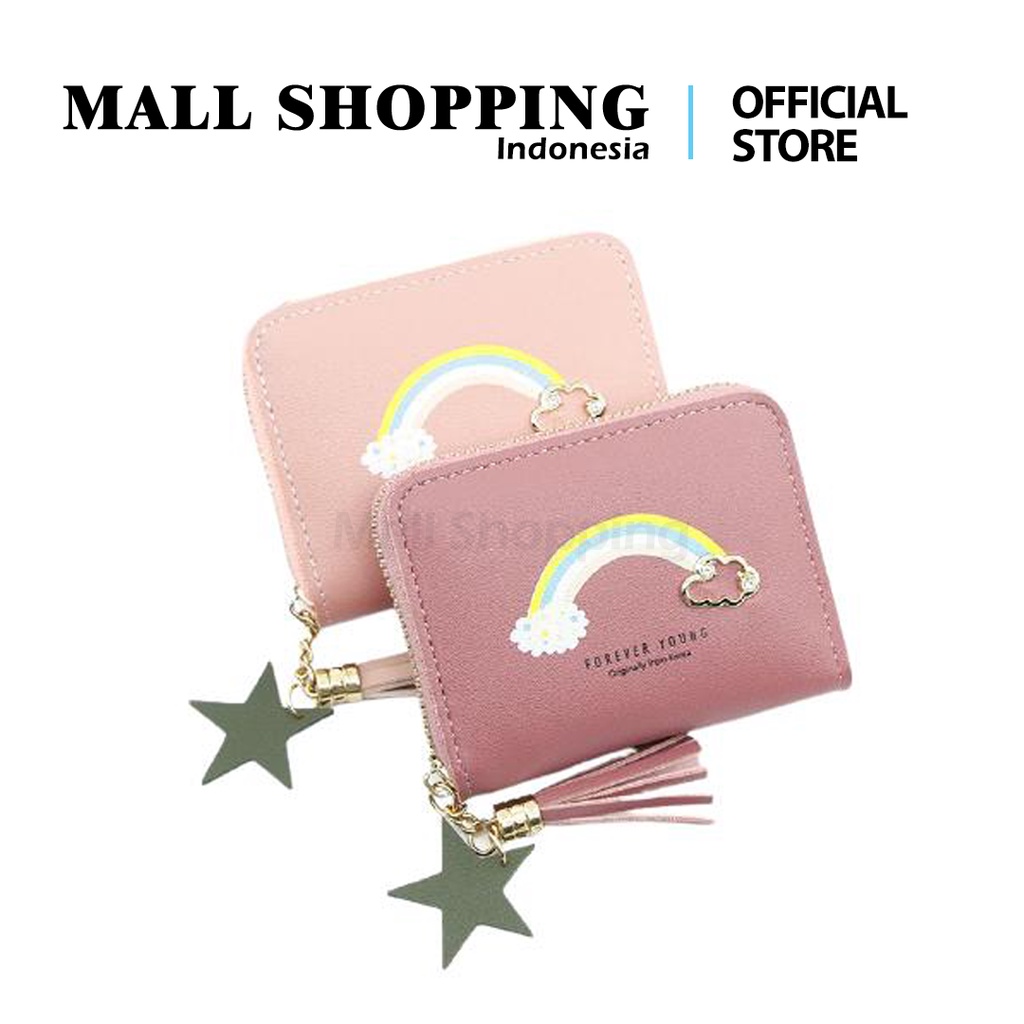 (COD) Dompet Mini Wanita Dompet Pendek Koin &amp; Dompet Kartu