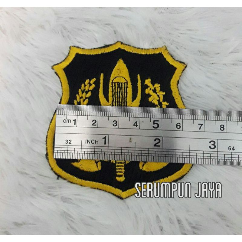 EMBLEM SECURITY LOGO KUNING - EMBLEM SECURITY BORDIR