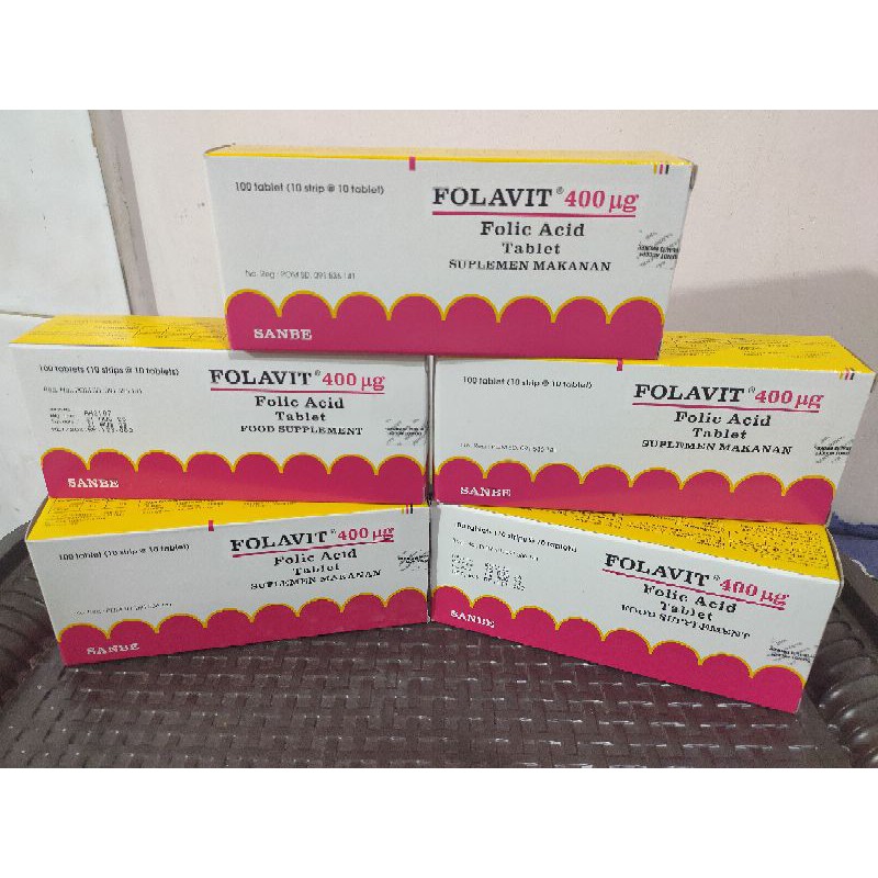 FOLAVIT BOX 400 MCG ISI 100 TABLET