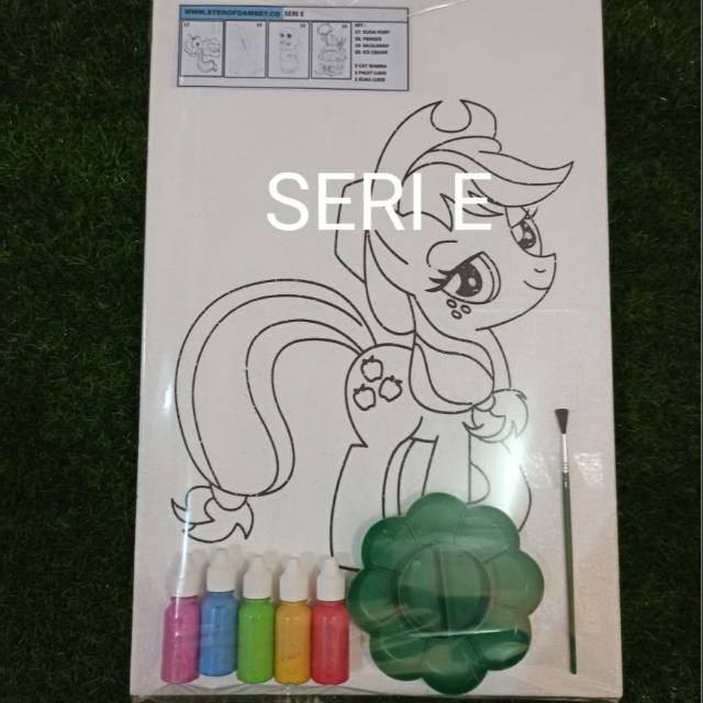 

DIY edukasi mewarnai sterofoam 4 gambar