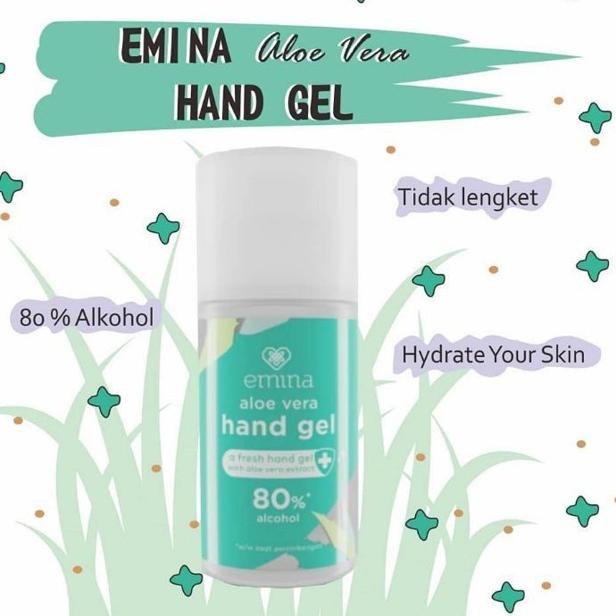 ❣️Rakkistore99❣️ Emina Hand Gel Aloe Vera 50ml (100% Original)