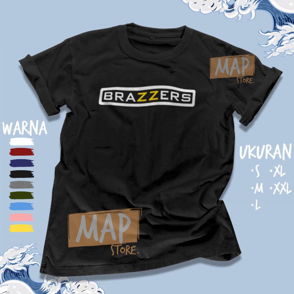 Kaos Baju Distro Brazzers Cotton Combed 30s Unisex Premium - 2156