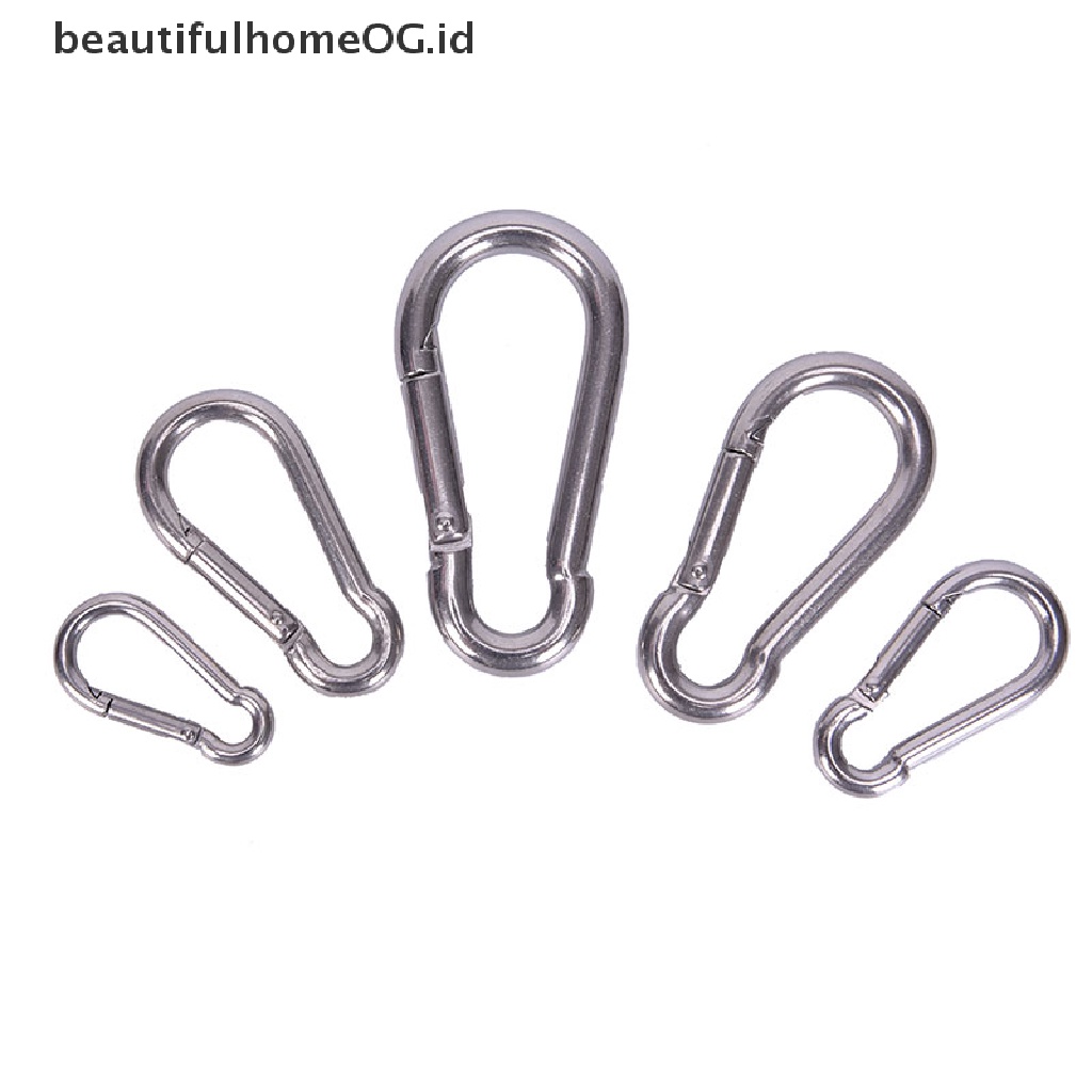 Gantungan Kunci Carabiner Bahan Stainless Steel 304