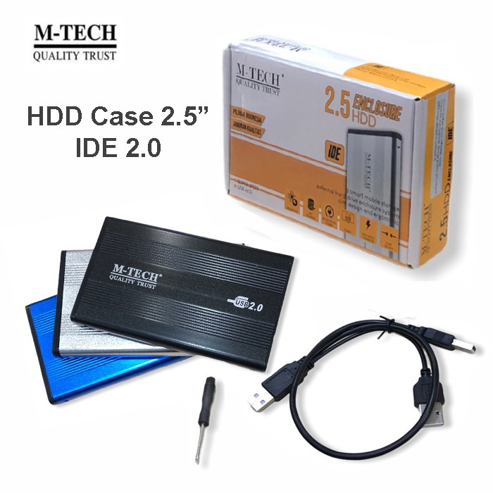 Casing Hardisk External 2.5&quot; IDE M-Tech USB 2.0 - Casing HDD