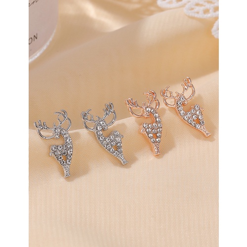 LRC Anting Tusuk Fashion Alloy Elk Stud Earrings Q62303