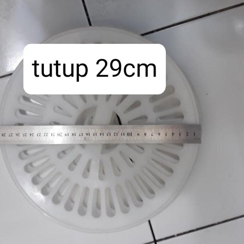 TUTUP PENGERING , 29CM  , BULAT MESIN CUCI 2 TABUNG / SPINER CUP