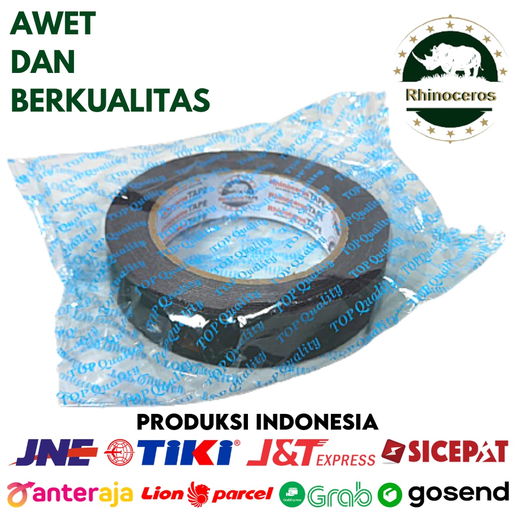 Double Tape Busa Foam Hijau RHINOCEROS Tape 24mm x 5m