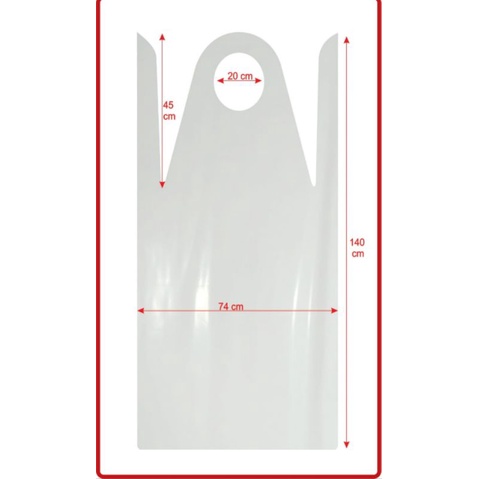 Apron Plastik / Celemek Plastik disposable Weldaco isi 50 pcs