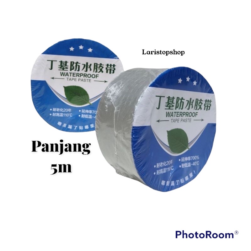 Lakban Anti Bocor Aluminium Foil Butyl Waterproof Flex Tape Lem Anti Bocor (5cm X 5cm) (5cm X 3cm) / Lakban Anti Bocor Anti Air / Pelapis Anti Bocor / Lem Asbes Atap Bocor