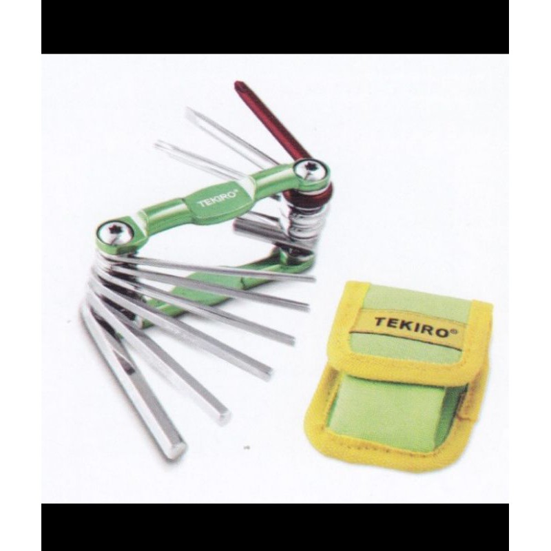 TEKIRO KUNCI L LIPAT SET 10 PCS BIKE TOOL KIT SET TEKIRO