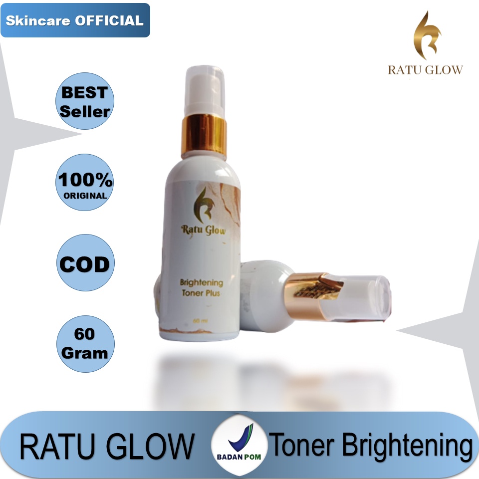 Ratu Glow Skincare Toner Brightening Perawatan Pembersih Pencerah Pelembab Kulit Wajah