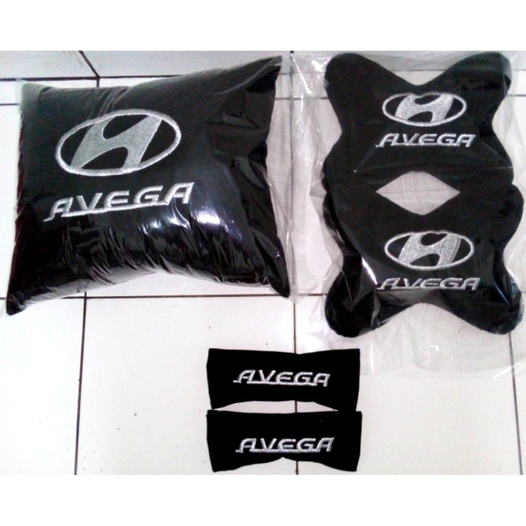 Bantal mobil Hyundai Avega aksesoris variasi headrest 3 in 1