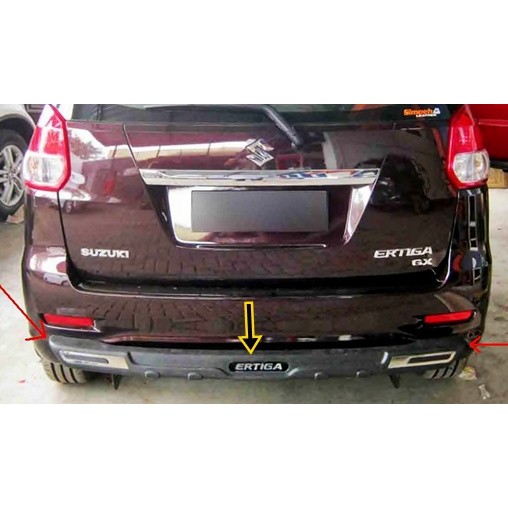 Rear Bar/Pengaman Bumper Belakang Ertiga Full PU Logo | Gratis Pasang