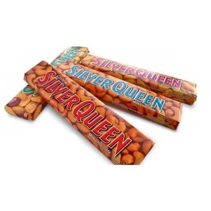 

COKELAT- SILVERQUEEN 60 GR - MILK CHOCOLATE + CASHEW -COKELAT.