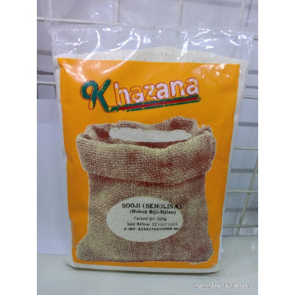 

KHAZANA SOOJI 500G
