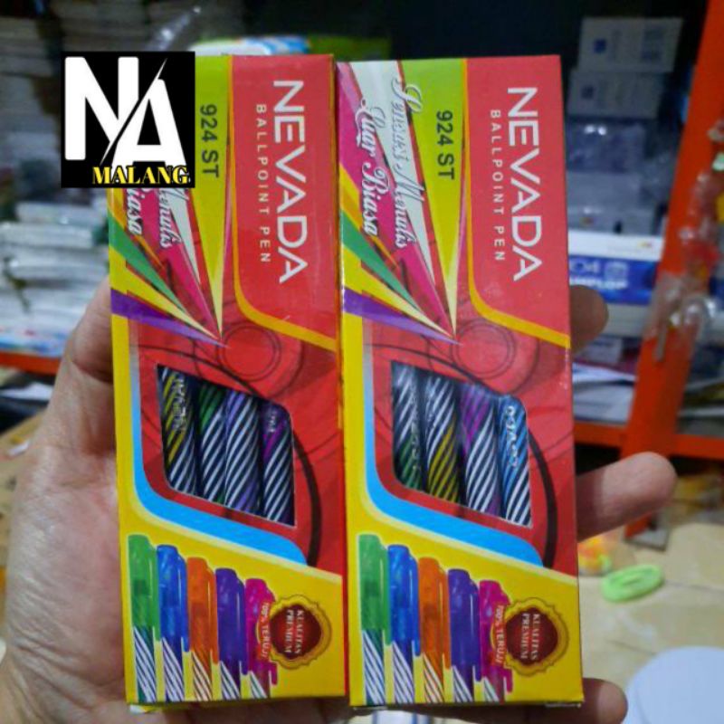 

Bulpoint Lilin / Bulpoin Murah Pen NEVADA 1Pack Isi 12