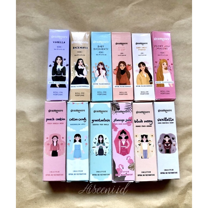 PAKET USAHA GEAMOORE PARFUM  ROLL ON 12pcs