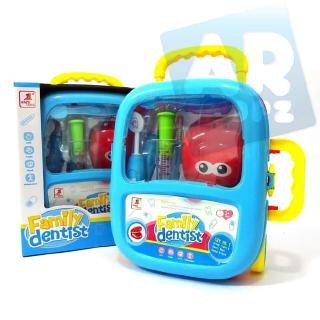  Mainan  Alat Dokter  Gigi Koper Doctor Dentist Play Set Laki 