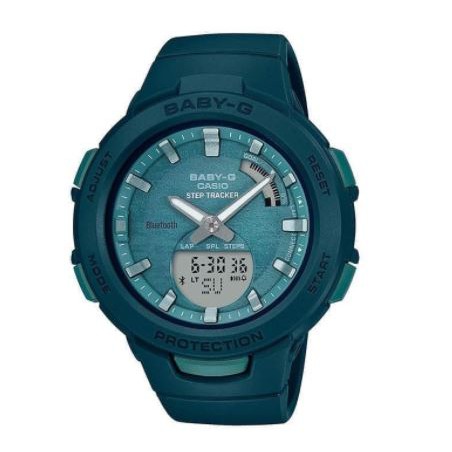 Jam Tangan Wanita Baby-G Analog BSA-B100AC-3A BSAB100AC Hijau Original