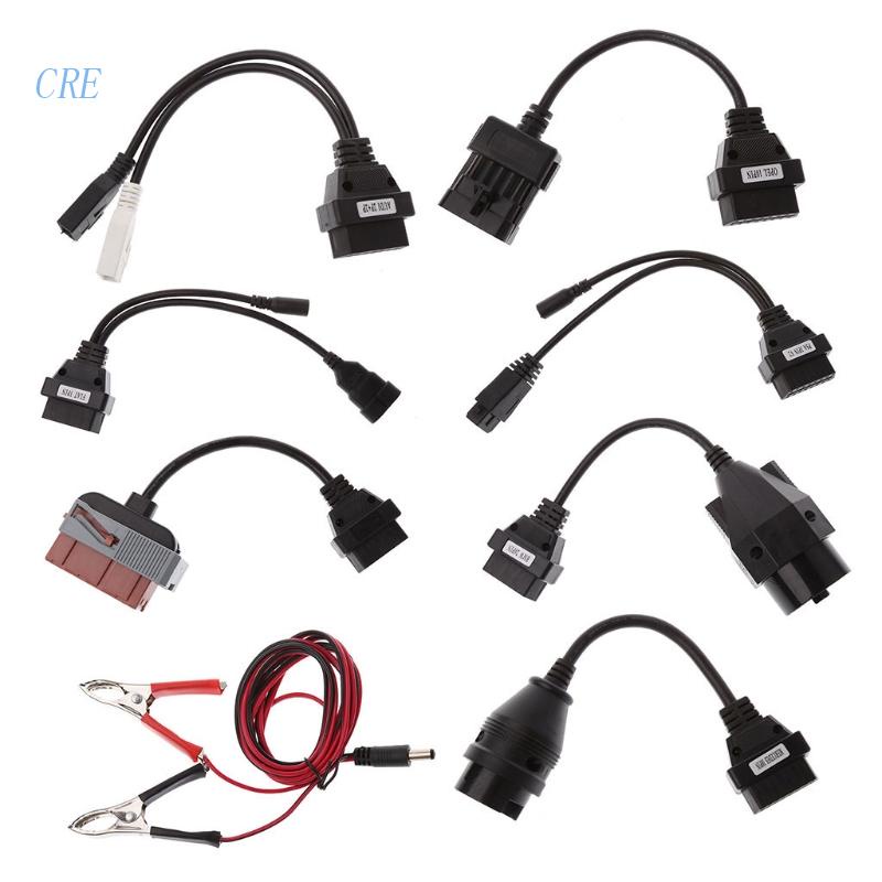 Cre 8pcs Kabel OBD OBDII Untuk CDP TCS HD Pro Cars Diagnostik