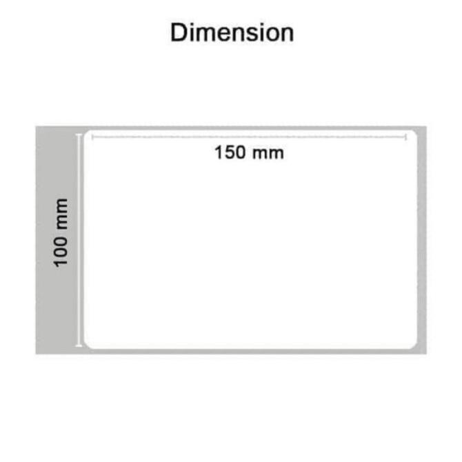

Kertas Thermal / Thermal Label / Kertas Barcode 100 X 150 * 500 Pcs Thebest