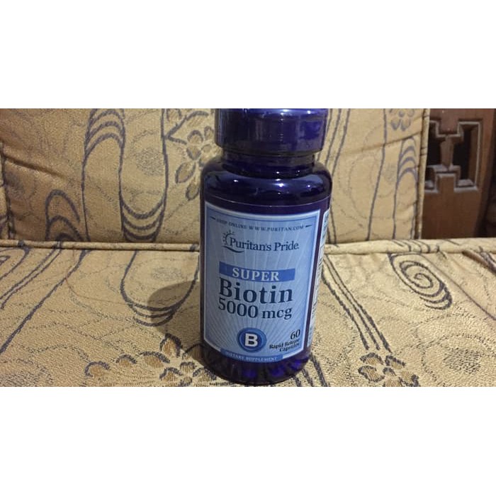PURITAN Penumbuh Rambut - Super Biotin 5000 mcg ISI 60