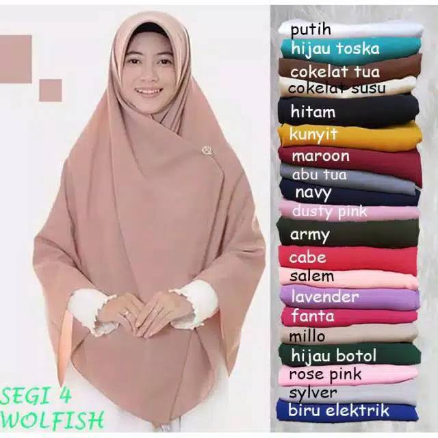 Jilbab Segi Empat Wolfis Syari 150x150 Kerudung SegiEmpat Jumbo Khimar Syar"i