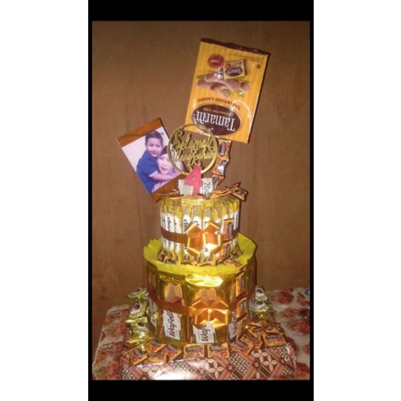 

Snack Tower Permen Tumpah + foto