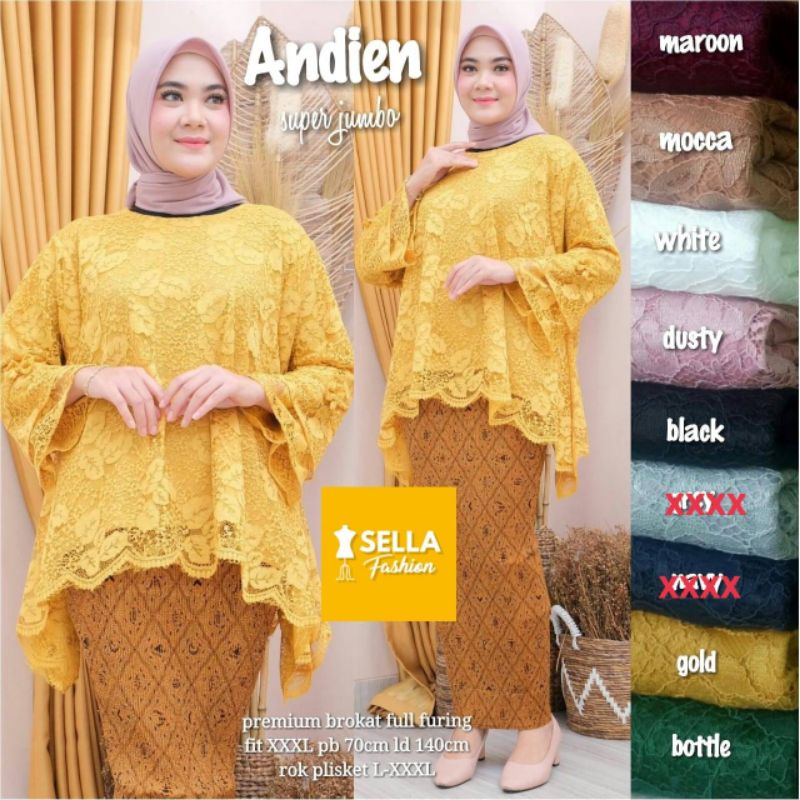 Lace wilo Andien ld 140 jumbo set tunik brukat