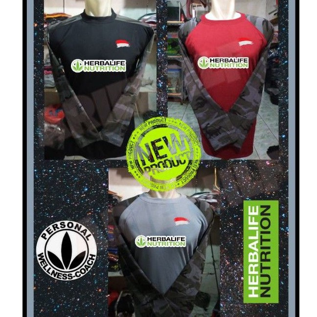 GRATIS TAMBAH NAMA CLUB RAGLAN ARMY BAJU HERBALIFE KAOS HERBALIFE WANITA PRIA