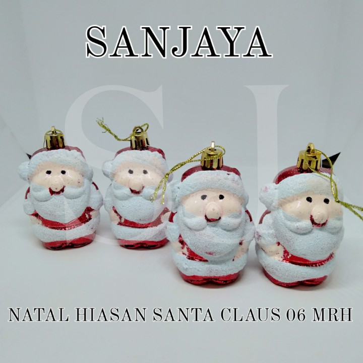 [1 Bks] Boneka Santa Claus Hiasan Aksesoris Natal / Ornamen Natal / Dekorasi Pohon Natal / Natal Hiasan Santa Claus 06 Mrh