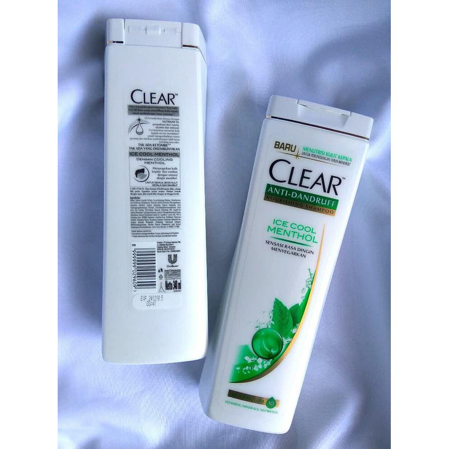 shampoo Shampoo Clear Ice Cool Menthol 340ml
