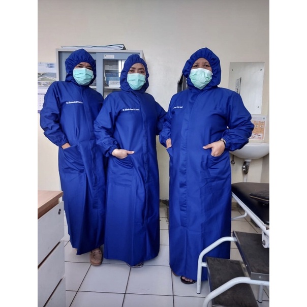 APD MEDIS HOODIE DRILL / TOYOBO / BAJU IGD / SURGICAL GOWN / GOWN MEDIS