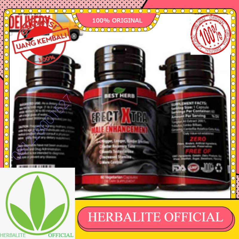 100% ORIGINAL Erect Xtra Teranyar Suplemen Pria