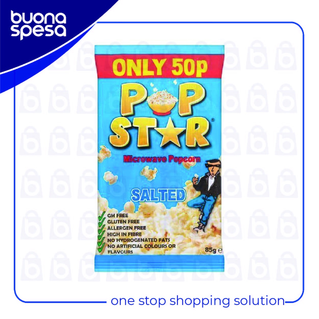 

Pop Star Microwave Popcorn - Salted