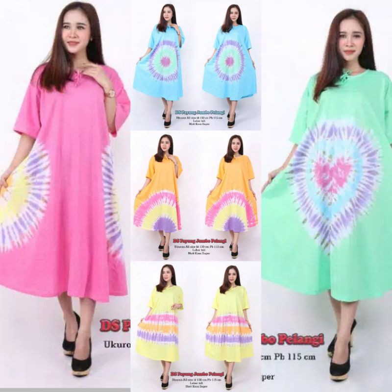 DISKON DASTER PAYUNG SUPER JUMBO LD 135-140 CM/daster kaos/daster baju hamil/daster murah