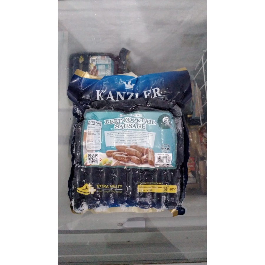 

Frozen Food Kanzler Sosis Sapi Cocktail 500gr