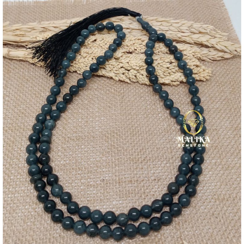 TASBIH BATU LABRADORITE 99 BUTIR 8 MM 100% NATURAL