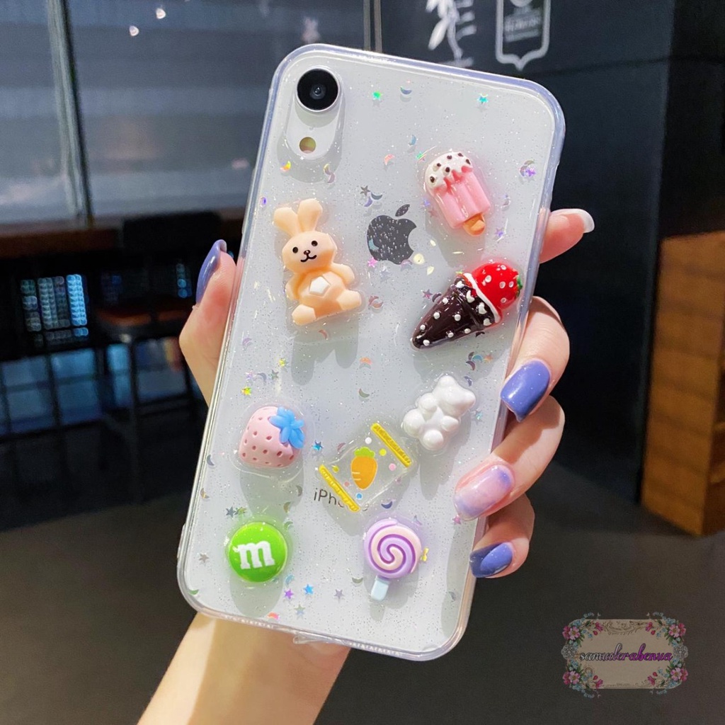 Y018 SOFTCASE KARAKTER 3D GLITTER RESIN GLOSSY OPPO A15 A15S A1K C2 A3S C1 A5S F9 A7 A12 A11K A37 NEO9 F1S A59 A71 SB3063