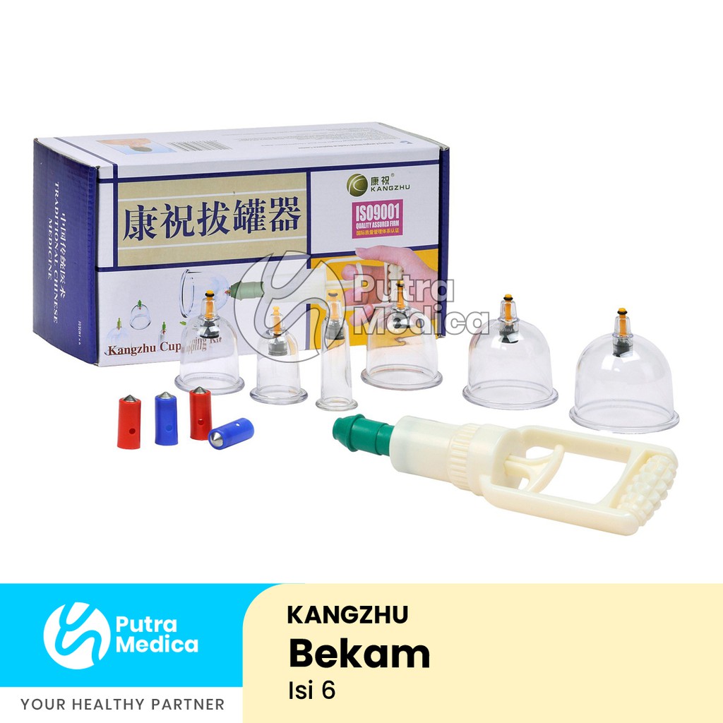 Kangzhu Vacuum Cupping - Isi 6 / Alat Bekam / Kop Angin