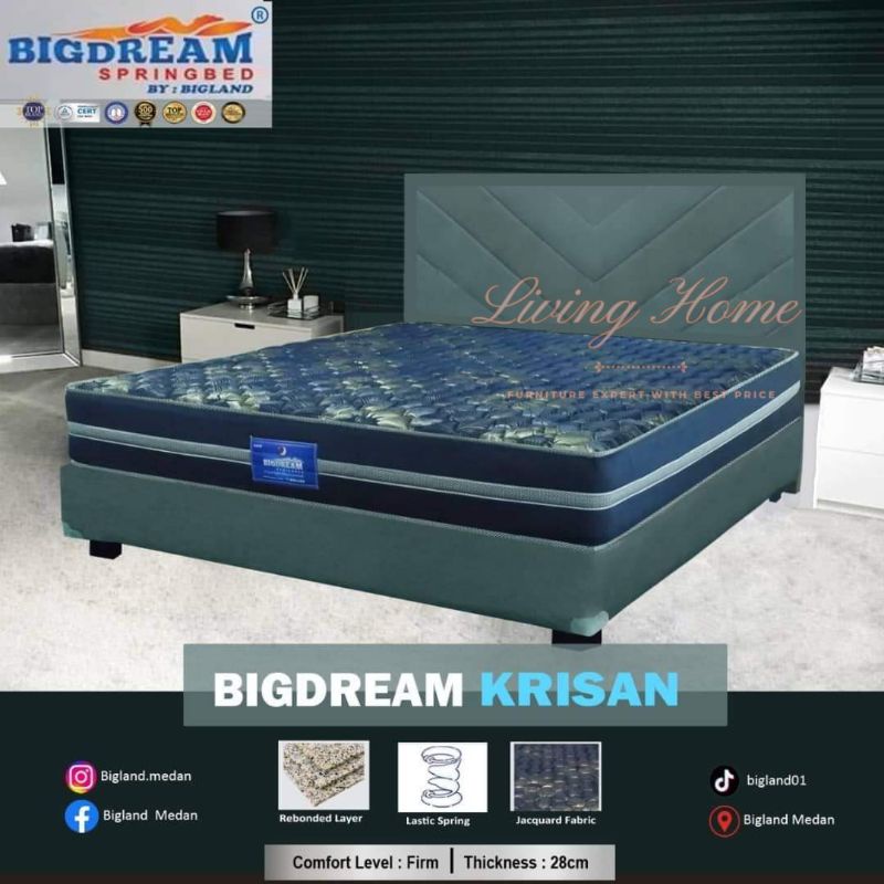 Matras BigDream Type Krisan UK 6kaki (180*200) New Bigland