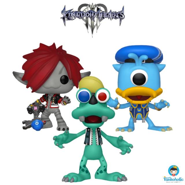 Sora, Goofy, Donald (Monsters Inc 